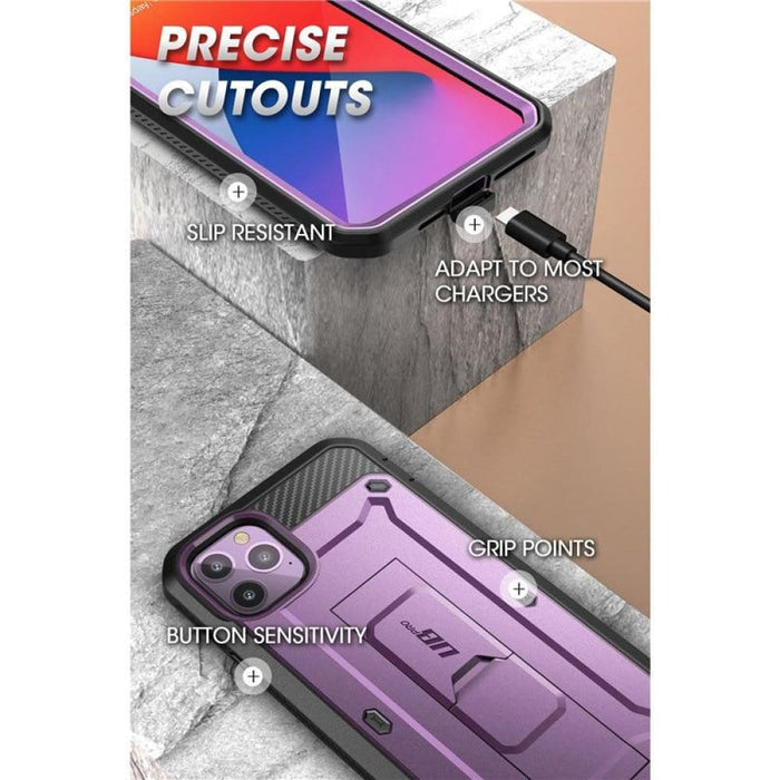 For Iphone 12 Pro Max Rugged Cover with Built-in Screen