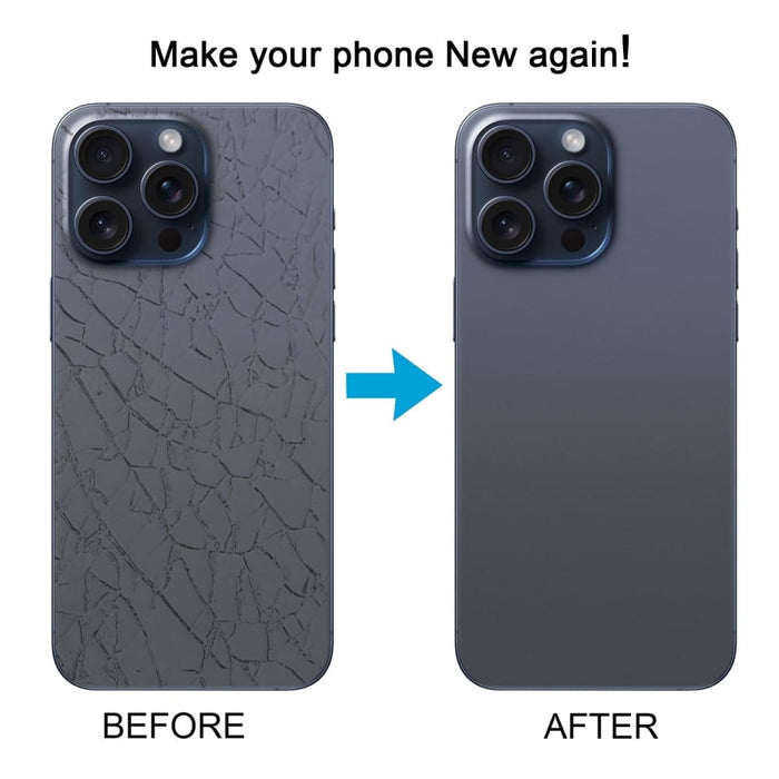 Iphone 15 Pro Glass Battery Back Cover With Camera Lens