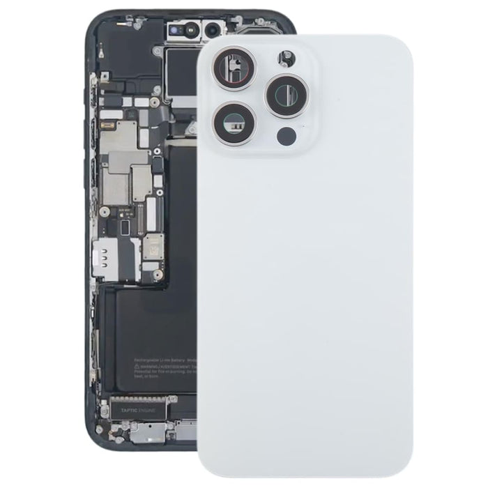Iphone 15 Pro Glass Battery Back Cover With Camera Lens