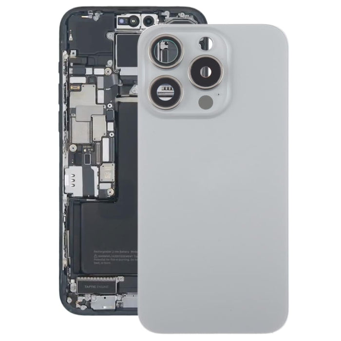 Iphone 15 Pro Glass Battery Back Cover With Camera Lens