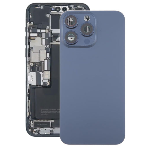 Iphone 15 Pro Glass Battery Back Cover With Camera Lens