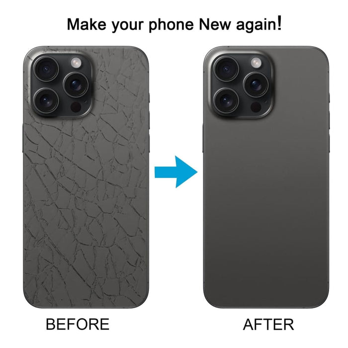 Iphone 15 Pro Glass Battery Back Cover With Camera Lens