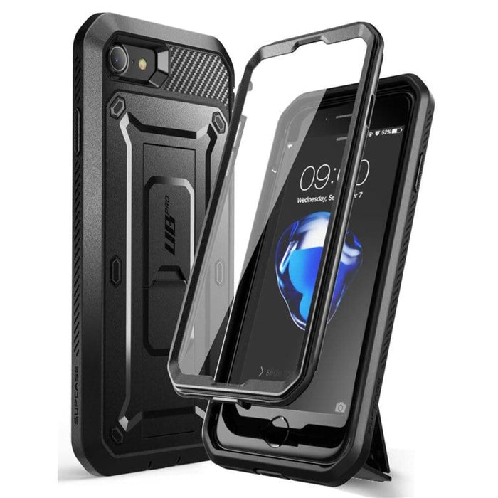 For Iphone 7 8 Se Rugged Holster Cover Case With Built