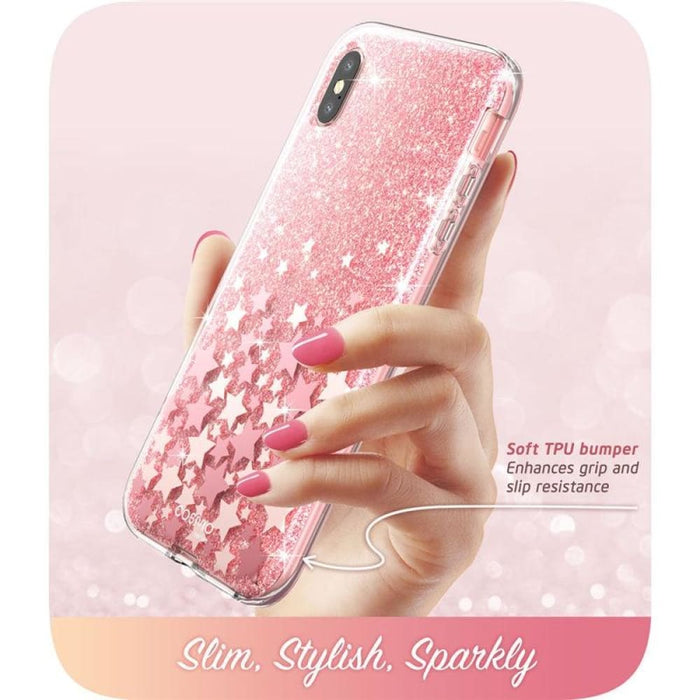 For Iphone Xs Max Case 6.5 Inch Full - body Glitter Marble