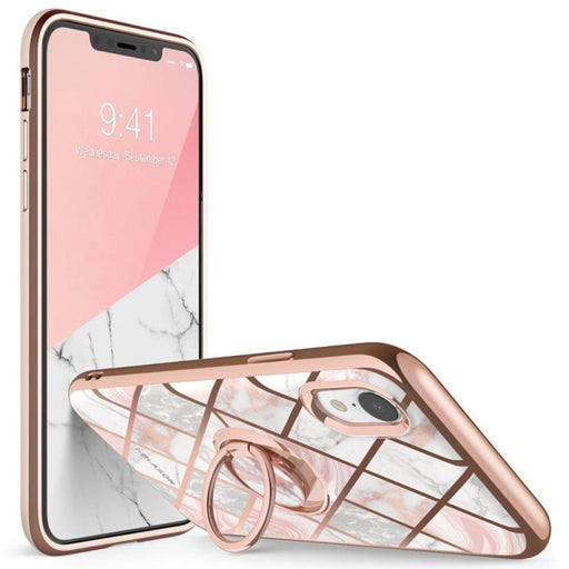 For Iphone Xr Case Snap Slim Marble Cover with Built-in 360°