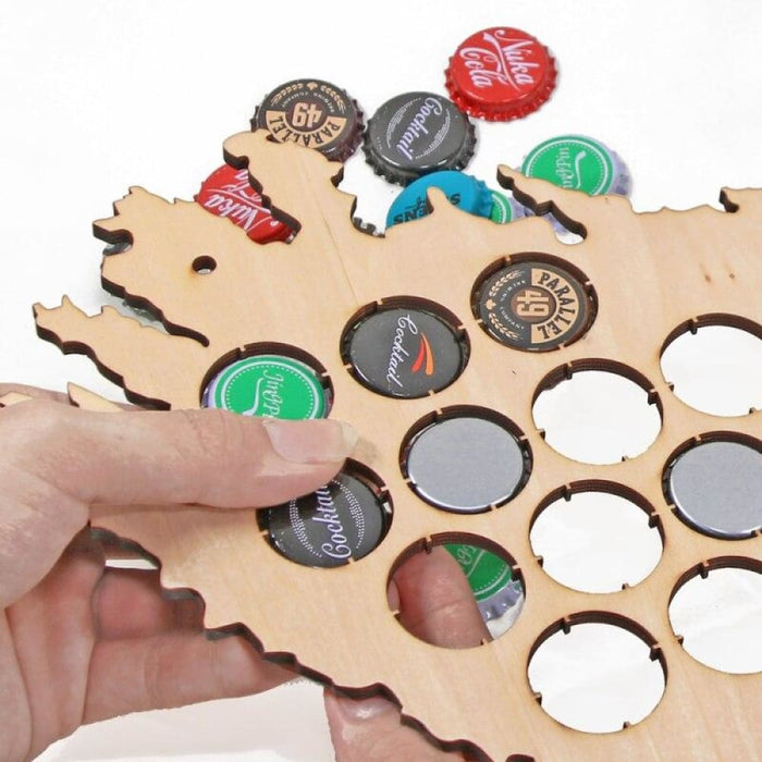 Ireland Beer Cap Map