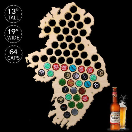 Ireland Beer Cap Map