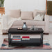 Irene Black Cross Coffee Table
