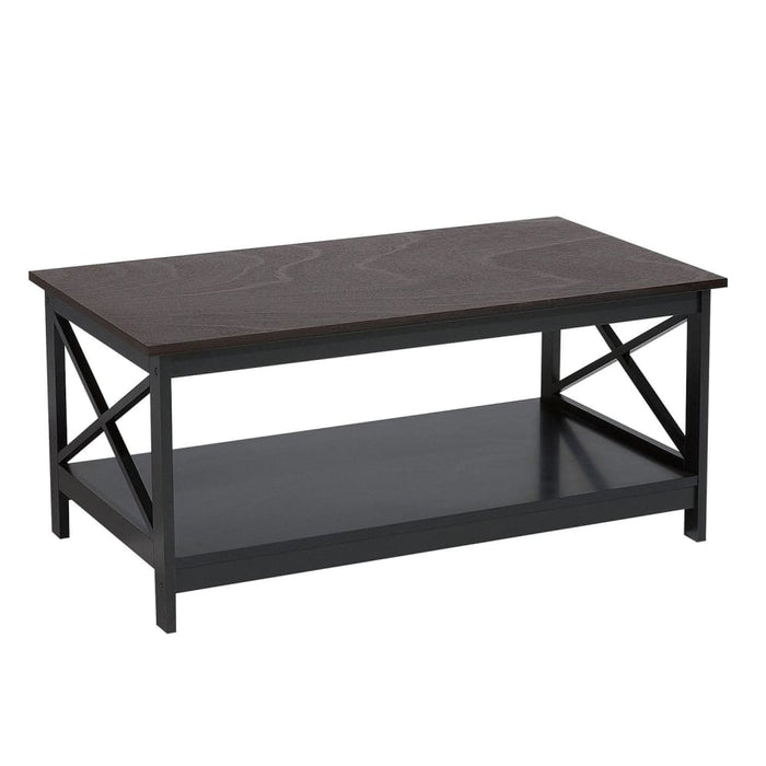 Irene Black Cross Coffee Table