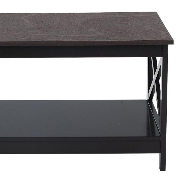 Irene Black Cross Coffee Table