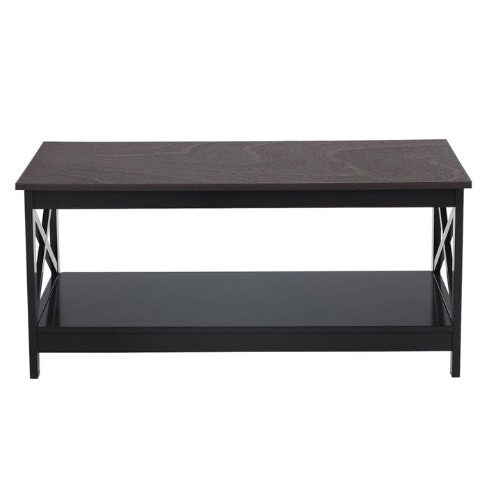 Irene Black Cross Coffee Table