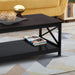 Irene Black Cross Coffee Table