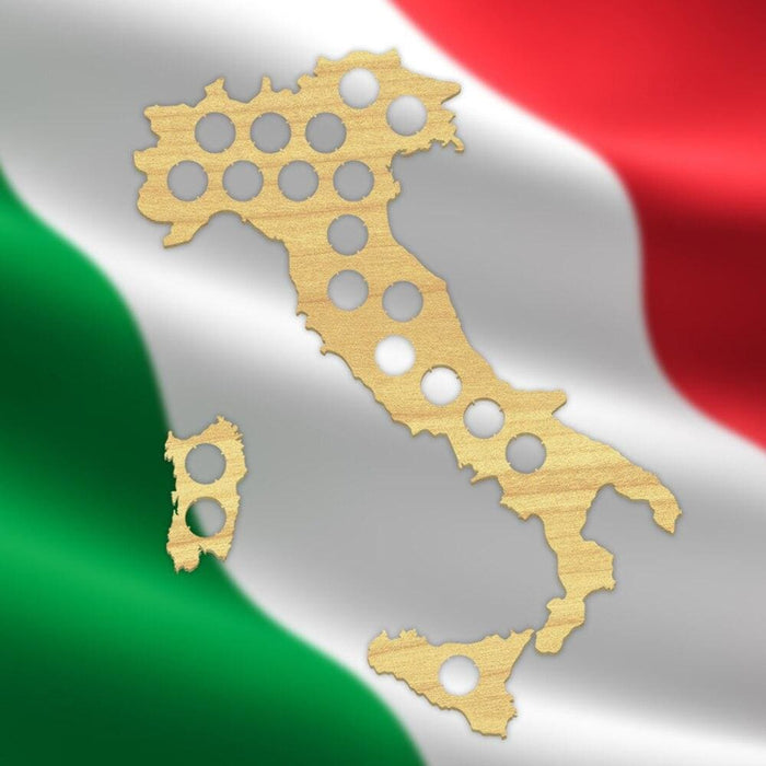 Italy Beer Cap Map