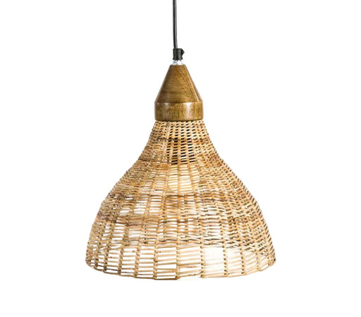 Iti Cane pōtae Artisanal Hanging Lamp - Home&We