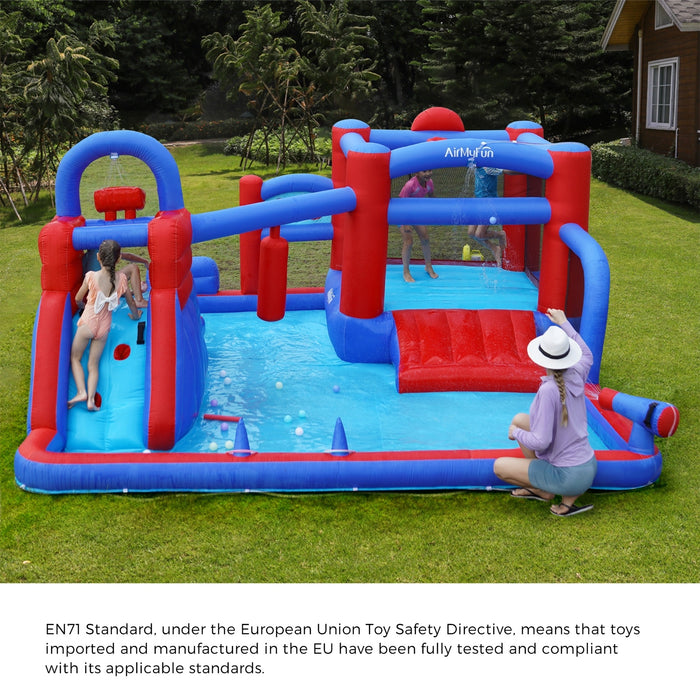 11 Play Zones Inflatable Trampoline Bounce House Jumping Water Slide