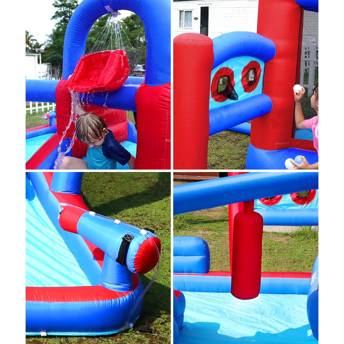 11 Play Zones Inflatable Trampoline Bounce House Jumping Water Slide