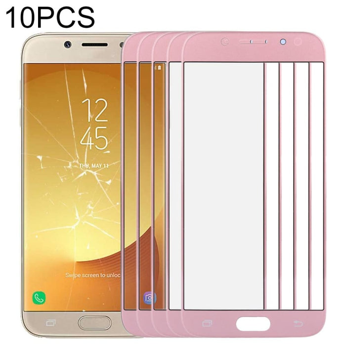 J730 10pcs Front Screen Outer Glass Lens