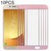 J730 10pcs Front Screen Outer Glass Lens