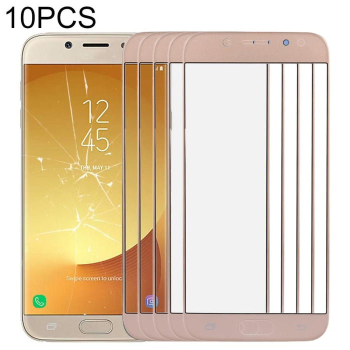 J730 10pcs Front Screen Outer Glass Lens
