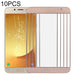 J730 10pcs Front Screen Outer Glass Lens
