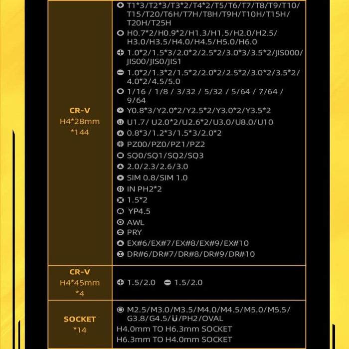 Jakemy Jm 8192 186 In 1 Cr v Precision Screwdriver Set