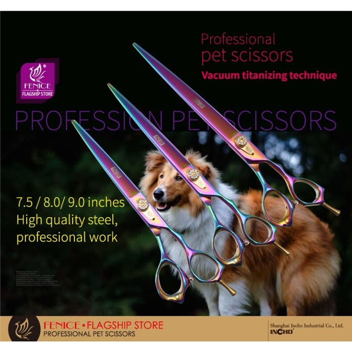 Japan 440c Professional Pet Brand Dog Grooming Scissors 7