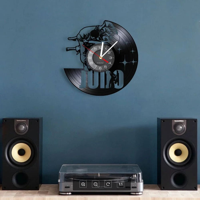 Japanese Martial Art Vinyl Record Wall Clock