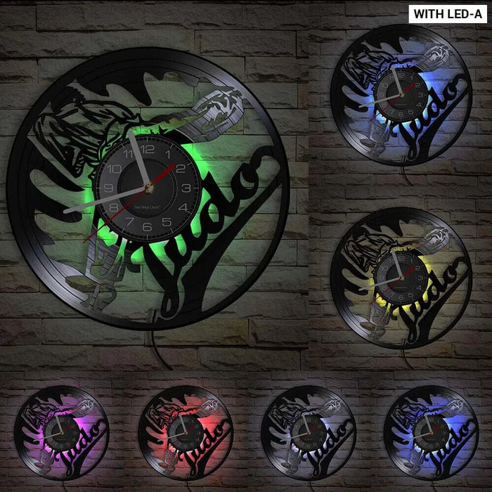 Japanese Martial Art Vinyl Record Wall Clock