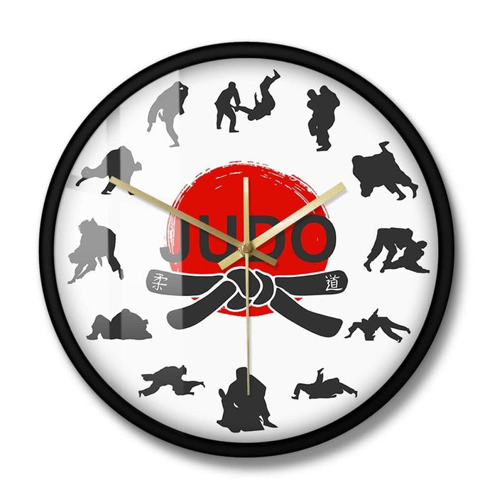 Japanese Martial Arts Judo Wall Clock Boys Room Jiu - jitsu