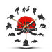Japanese Martial Arts Judo Wall Clock Boys Room Jiu - jitsu