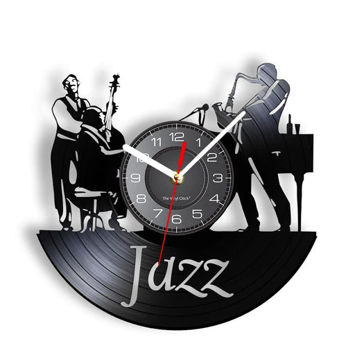 Jazz Band Vinyl Record Wall Clock