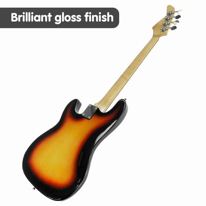 39In Electric Guitar Bass Tuner Music 4-String Instrument Full Size Sunburst