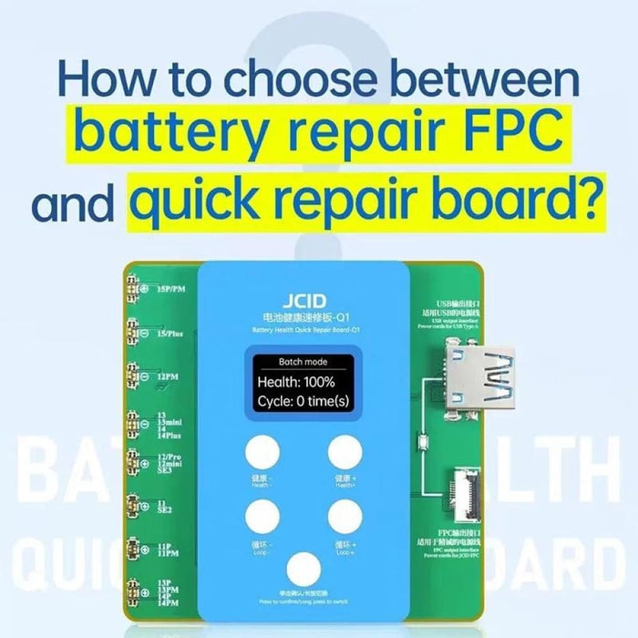Jcid Q1 Battery Health Quick Repair Board For Iphone 11/15