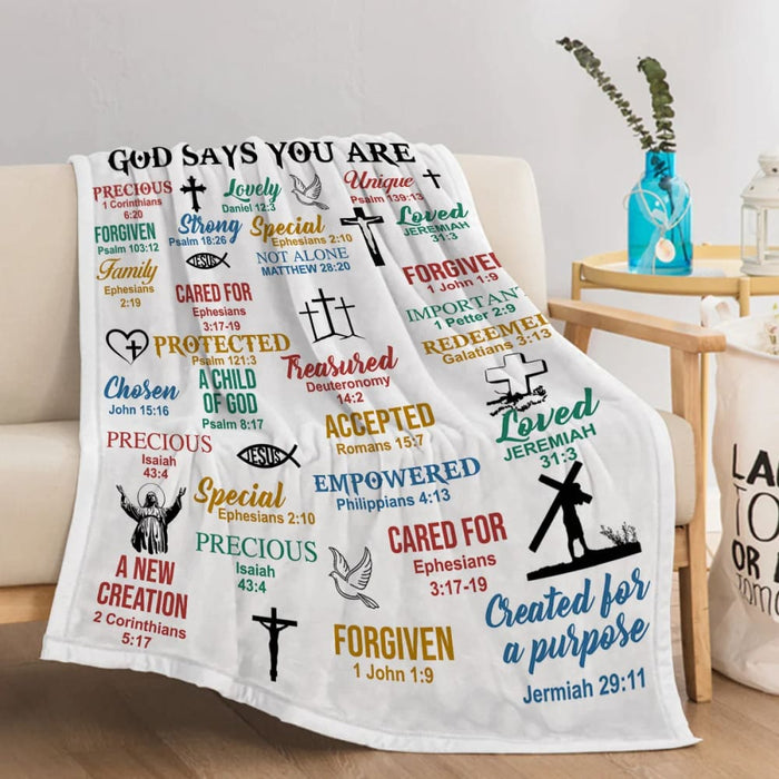 Jesus Christ Cross And Pigeon Throw Blanket For Couch Sofa