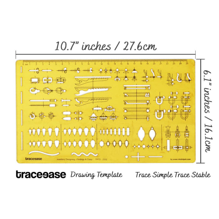 Jewellery Finding and Clasp Settings Templates Drafting