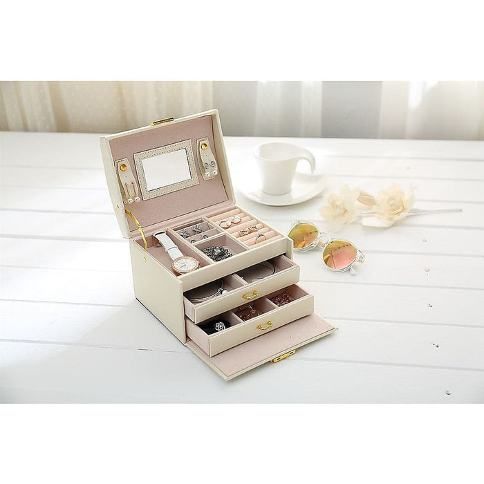 Jewellery Storage Box Girls Rings Necklaces Display