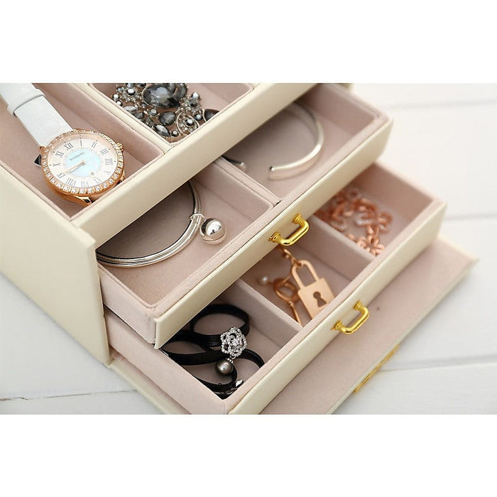 Jewellery Storage Box Girls Rings Necklaces Display