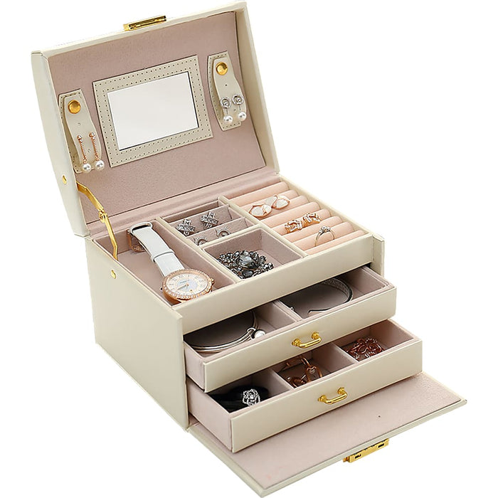 Jewellery Storage Box Girls Rings Necklaces Display