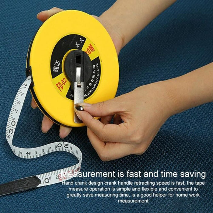Jianda Fiber Leather Tape Measure Disc-shaped Hand-operated