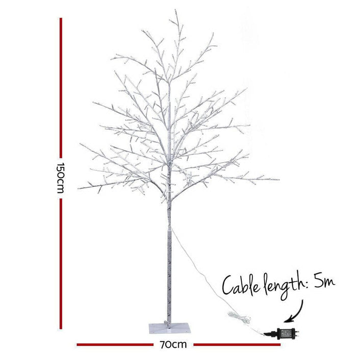 Jingle Jollys 1.5m Led Christmas Branch Tree 304 Xmas Warm