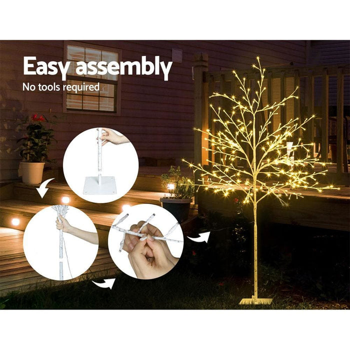 Jingle Jollys 1.5m Led Christmas Branch Tree 304 Xmas Warm