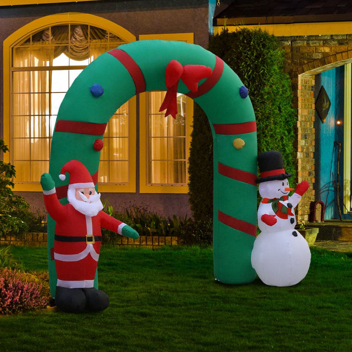 Jingle Jollys 2.8m Christmas Inflatable Giant Arch Way