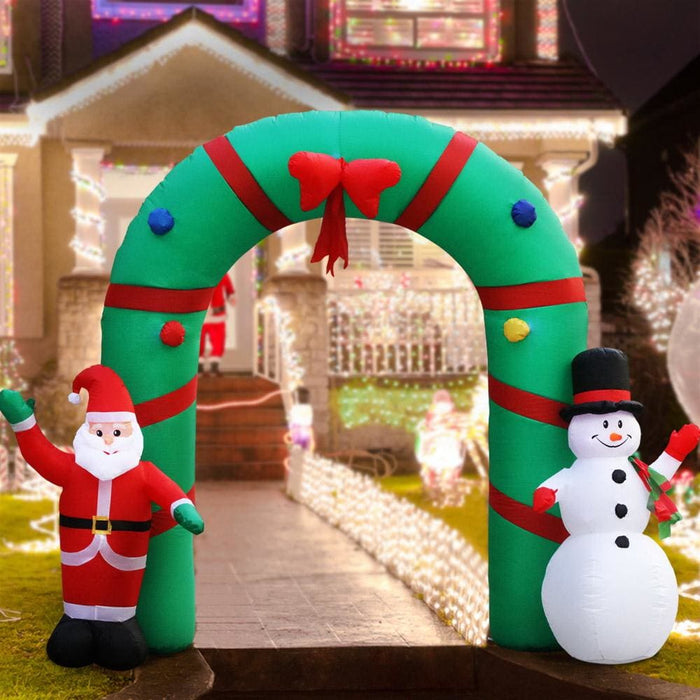 Jingle Jollys 2.8m Christmas Inflatable Giant Arch Way