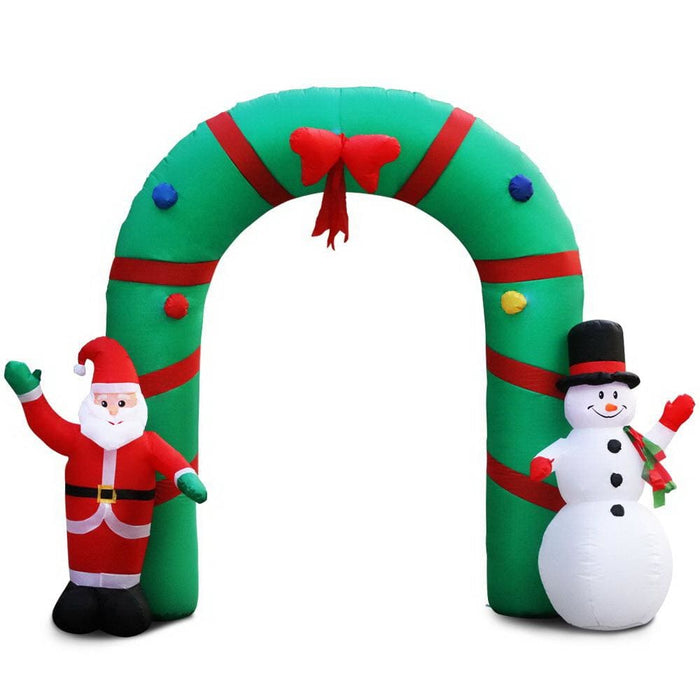 Jingle Jollys 2.8m Christmas Inflatable Giant Arch Way