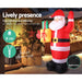 Jingle Jollys 2.4m Christmas Inflatables Santa Xmas Light