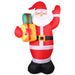 Jingle Jollys 2.4m Christmas Inflatables Santa Xmas Light