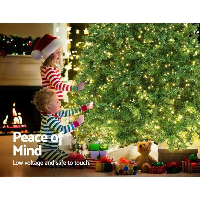 Jingle Jollys 2.4m 8ft Christmas Tree 1488 Led Lights Tips