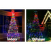 Jingle Jollys 2.1m Led Christmas Tree Lights Solar Xmas