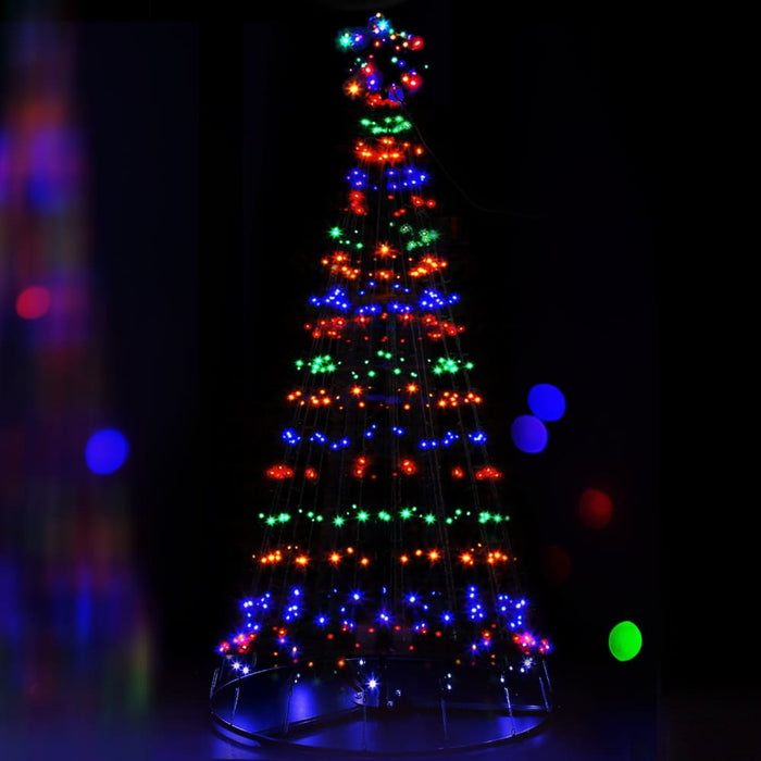 Jingle Jollys 2.1m Led Christmas Tree Lights Solar Xmas