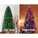 Jingle Jollys 2.1m 7ft Led Christmas Tree Xmas Optic Fiber